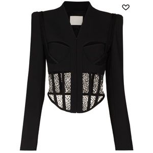 ‼️SALE‼️DION LEE SUSPENDED LACE BUSTIER JACKET
